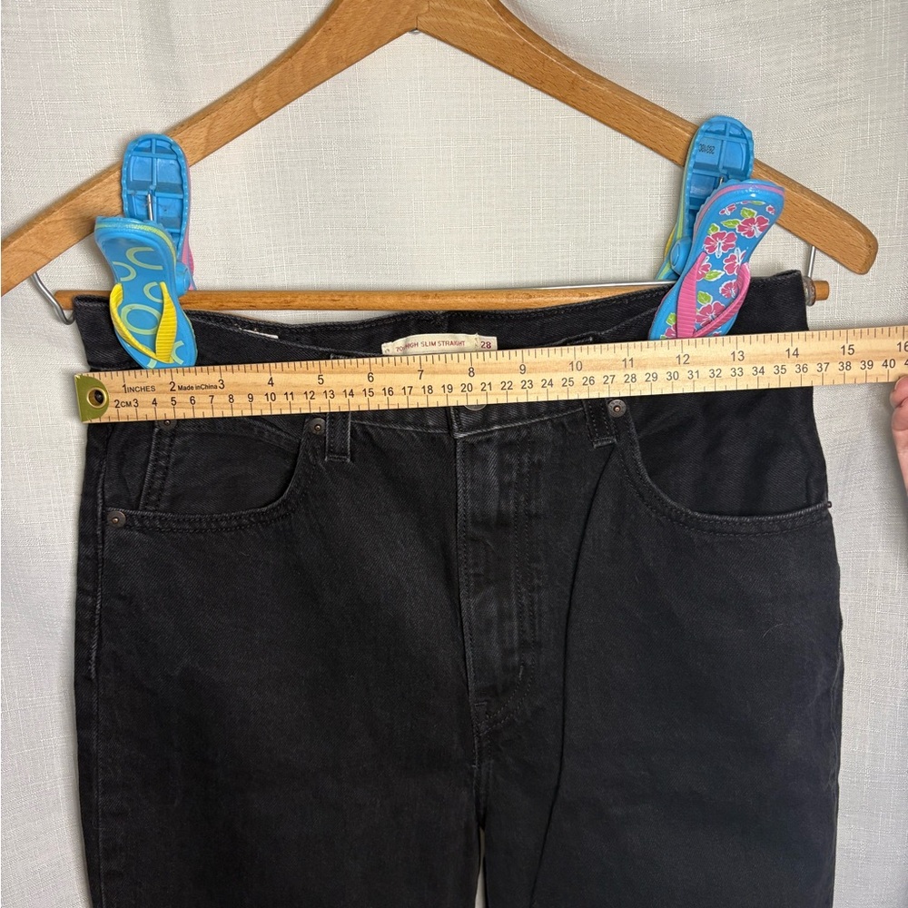 70'S HIGH RISE SLIM STRAIGHT WOMEN'S JEANS - Picture 10 of 13